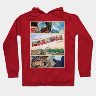 Greetings from Istanbul in Turkey Vintage style retro souvenir Hoodie